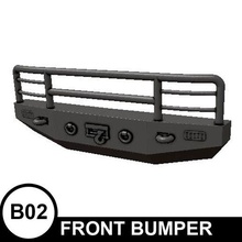 custom bumper b02 art car 4x4 frontbumper vehicle transport 3d print model - Mito3D