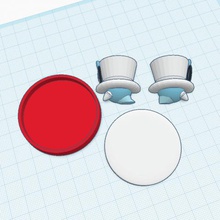 personalizado cappy amiibo jogo a figura nintendo fantasma chapéu mario odyssey 3d print model - Mito3D
