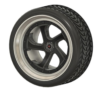 custom car wheel diecast high detail hotwheels jdm rally estance slot rc 3d print model - Mito3D