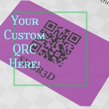 Benutzerdefiniert kontaktlos qrc Geschäft Karte Unternehmen 3d print model - Mito3D