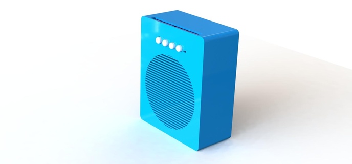 custom design 3d printed speaker 3d printed speaker speaker  3d print model - Mito3D