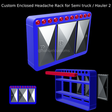 personalizado adjunto dolor cabeza estante semi camión transportista 2 3d print model - Mito3D