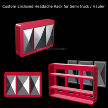 Douane enfermé mal crâne grille semi camion transporteur 3d print model - Mito3D