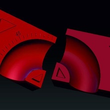 Benutzerdefiniert Auspuff Verteiler 42 5mm Rohr Werkzeug Matrix Wagen Tuning 3d print model - Mito3D