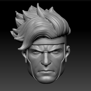 custom gambit headsculpt xmen headculpt deadpool wolverine logan remy lebau weapon 3d print model - Mito3D