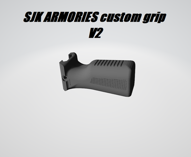 custom grip v2 airsoft ris rail 3d print model - Mito3D
