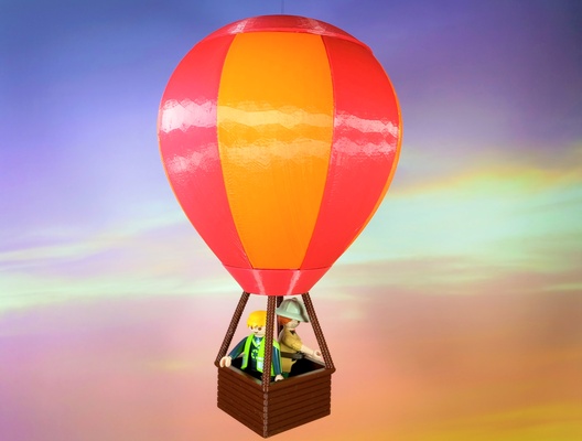 personalizado caliente aire globo complementos playmobil 3d print model - Mito3D