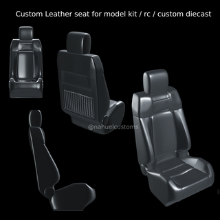 custom leather seat model kit rc diecast car slot r c interior 3d print model - Mito3D