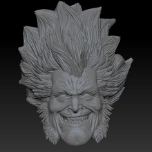 personalizado lobo sonriente esculpir cabeza dc historietas Mcfarlane juguetes 3d print model - Mito3D