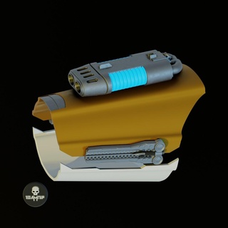 Benutzerdefiniert Mandalorianer inspiriert Stulpe Star Kriege Rüstung Pfeil Auseinandersetzung Haken Plasma Kanone Laser Batterie taktisch Soldat Sturm Mando Mandalore ww2 3d print model - Mito3D