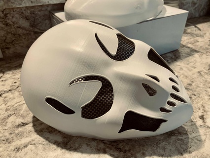 Douane masque généré image Halloween cosplay crâne tour traiter art costume visage 3d print model - Mito3D