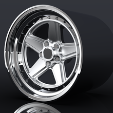 custom mercedes penta amg style wheel - scale model cars 1/24 1/18 car stance tuning rim 3d print model - Mito3D