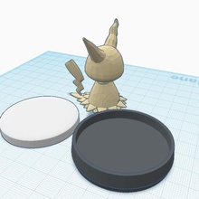benutzerdefinierte mimikyu amiibo Spiel nintendo Abbildung mimic pokemon 3d print model - Mito3D