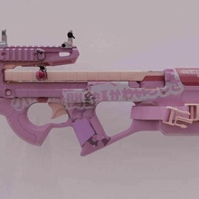 Benutzerdefiniert p90 Pflicht modern Krieg 2019 Anruf of Kabeljau Granate kawaii Rosa smg Gewehr Kriegsgebiet Videospiele 3d print model - Mito3D