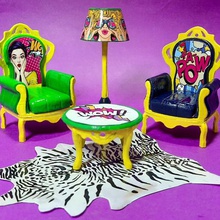 personnalisé pop art mobilier baroque la maison le acrylique peint des modèles miniature ornements meubles sur mesure 3d print model - Mito3D