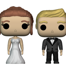 custom pop wedding couple groom bride funkos funko funkopop toy 3d print model - Mito3D