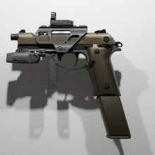 Douane renetti devoir moderne guerre 2019 airsoft pistolet appel of morue zone jeux vidéos 3d print model - Mito3D