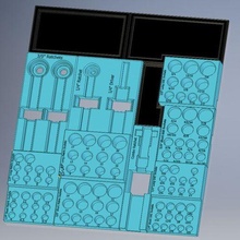 custom socket drawer organizer tool ratchet holder holders boxes 3d print model - Mito3D