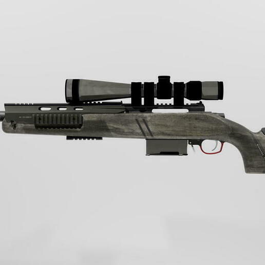 custom sp-r 208 duty modern warfare 2019 call of cod r700 remington sniper rifle warzone video_games 3D print model - Mito3D