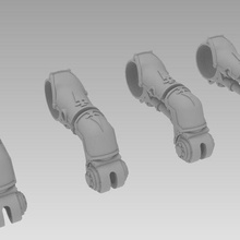 custom thigh armor overlay tdc tall boy knights 3d print model - Mito3D