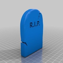 özel mezar taşı Huzur içinde yatsın özelleştirilmiş 3d print model - Mito3D