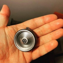 custom vw wheel keychain 3d print model - Mito3D