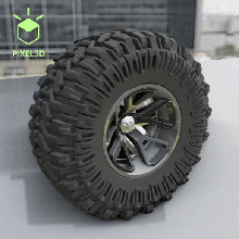 personalizado ruedas paquete 6f 1a rc 1 18 10 off road neumático rueda snow traxxas die cast plastico modelo maqueta plastio miniatura escala maisto batonista 3d print model - Mito3D
