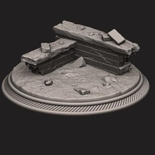 custome rubble base miniatures figures version 02 game rubbletoy rubblebase scuplt wargaming wargame baseminiatures gameboard accessories 3d print model - Mito3D