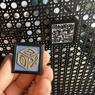 customised 3d printed magnet logo qr code Tools magnetic magnets qrcode 3d_printing 3d print model - Mito3D