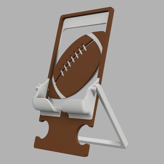 anpassbar zusammenklappbar Mehrfarbig Telefon Stand Fußball Benutzerdefiniert iPhone Android Schreibtisch Büro artikuliert flexi hacken Tablette März Wahnsinn Super Bowl 3d print model - Mito3D