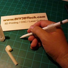 customizable apple ipad pro pencil clip gadget customizer ipencil tablet 3d print model - Mito3D