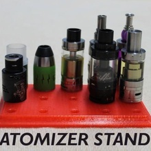 customizable atomizer stand home atomizers vape vaping organization 3d print model - Mito3D