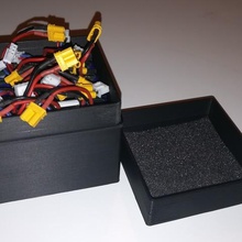 anpassbare Batterie-Fall Spiel Batterie-Speicher betafpv 75x lipo-Akku-case rc-Fahrzeuge 3d print model - Mito3D