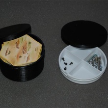 customizable can bayonet cap home customizer tin containers 3d print model - Mito3D