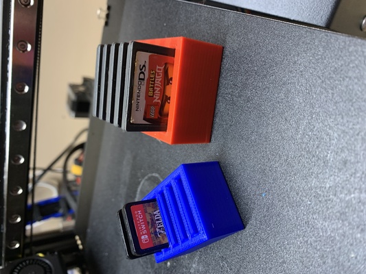 customizável cartucho modelado suporte nintendo jogos paramétrico 3d print model - Mito3D