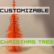 customizable christmas tree art sculptures spruce ponderosa pine holiday fir customizer conifer 3d print model - Mito3D