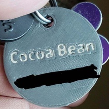 customizable dog tag embossing collar pets 3d print model - Mito3D