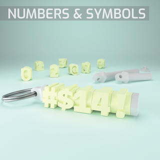 personalizable agitarse nombre llavero hilandero números simbolos llaves letras fuente figet artilugio juguete giratorio personalizado personal 3d print model - Mito3D