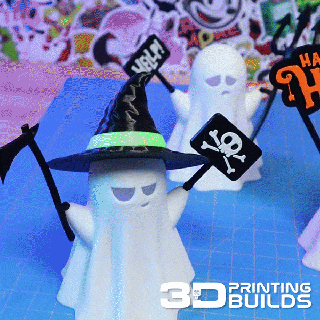 customizable ghost lamp - mega pack halloween decoration decor best seller free 3d print model - Mito3D