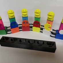 özelleştirilebilir fosforlu depolama Ayarlamak gadget stabilo işaretleyici ofis organizatör destek şapka heykelcik Pacman hayalet 3d print model - Mito3D