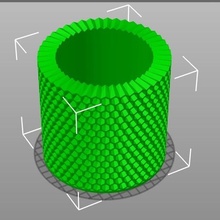 customizable honeycomb lampshade parametric 3d print model - Mito3D