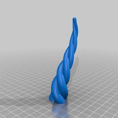anpassbare horn Spiel Tiere Einhorn-horn Einhorn 3D print model - Mito3D