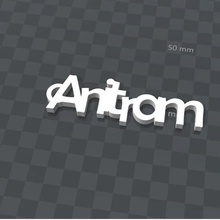 customizable keychain anitram art door keys 3d print model - Mito3D