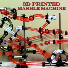 customizable marble machine game playsets roller coaster playset run 3d print model - Mito3D