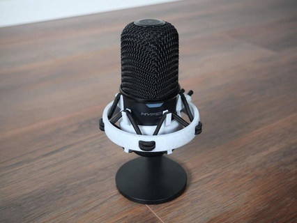 customizable microphone shock mount audio hyperx mic microphone shock shock mount  3d print model - Mito3D