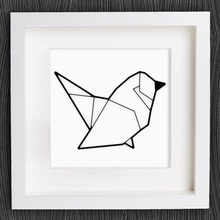 özelleştirilebilir origami kuş ev 2d art animal animals bracelet customized customizer decor decoration decorations decorative earring geometric geometrical homedecor dekorasyonu takı lowpoly poly düşük kolye openscad duvar 3d print model - Mito3D