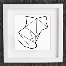 personnalisable origami mignon renard art 2d animal customizer lowpoly low poly openscad 3d print model - Mito3D
