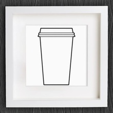 customizable origami disposable coffee cup home 2d art bracelet customized customizer decor decoration decorations decorative earring geometric geometrical jewelry lowpoly low poly necklace pendant starbucks wall 3d print model - Mito3D