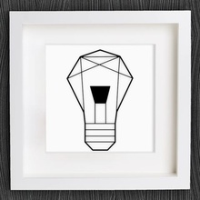 customizable origami light bulb home 2d art bracelet customized customizer decor decoration decorations decorative earring geometric geometrical glhlampe homedecor idea jewelry lowpoly low poly necklace openscad pendant wall 3d print model - Mito3D