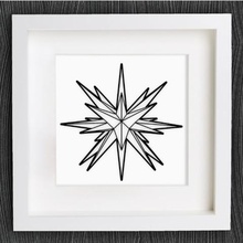 personalizable origami de la estrella moravia arte 3d print model - Mito3D